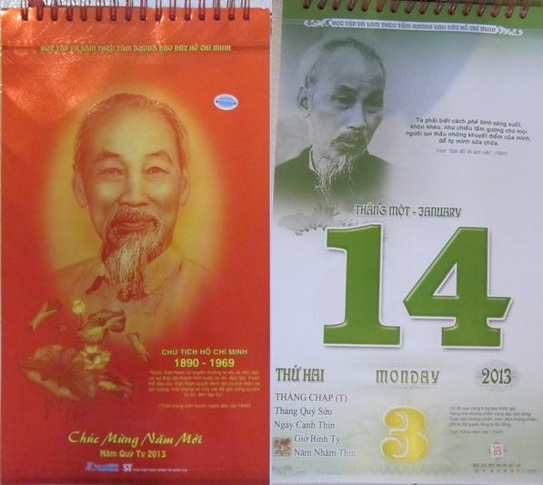Впервые вышла в свет календарная книга, посвященная президенту Хо Ши Мину - ảnh 1